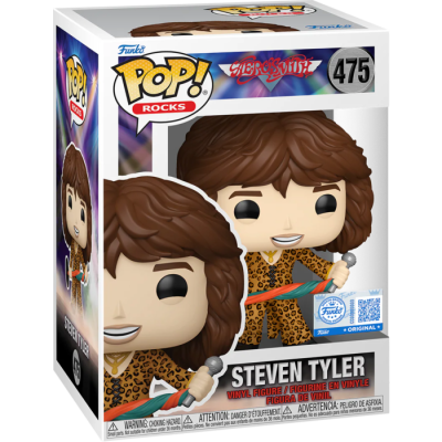 PRÉ-RESERVA - Funko Pop! ROCKS "Aerosmith": Steven Tyler (Leopard Print Outfit) #475 (SPECIAL EDITION)