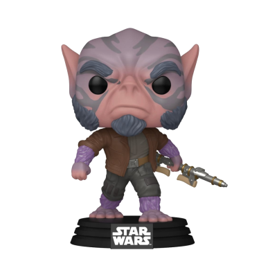 PRÉ-RESERVA - Funko POP!  "Star Wars: The Mandalorian and Grogu": Zeb Orrelios with Bo-Rifle #822