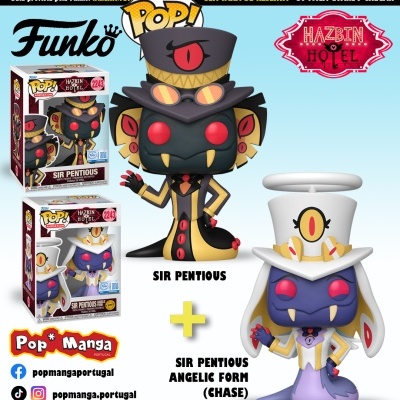 PRÉ-RESERVA - Funko Pop! ANIMATION "Hazbin Hotel": BUNDLE Sir Pentious (SPECIAL EDITION) + CHASE