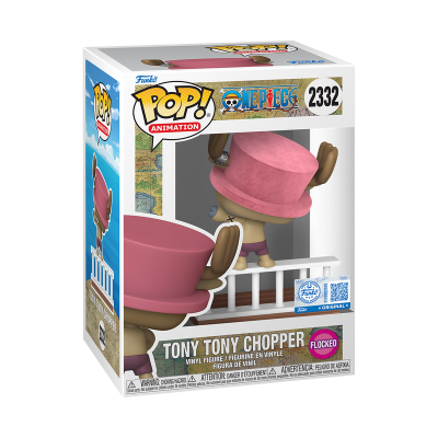 PRÉ-RESERVA - Funko POP! ANIMATION "One Piece": Tony Tony Chopper (Going Merry) (Flocked) #2332 (Special Edition)