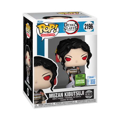 PRÉ-RESERVA - Funko POP!  ANIMATION "Demon Slayer: Kimetsu no Yaiba": Muzan Kibutsuji (Metallic) #2196 (2026 Spring Convention Exclusive)