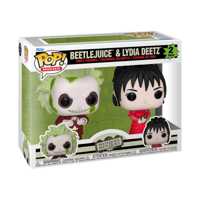 PRÉ-RESERVA - Funko POP! Movies "Beetlejuice Beetlejuice": 2 Pack Beetlejuice & Lydia Deetz PRÉ-RESERVA - Funko POP! Movies "Beetlejuice Beetlejuice": 2 Pack Beetlejuice & Lydia Deetz
