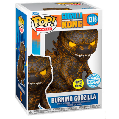 PRÉ-RESERVA - Funko POP! "Godzilla VS Kong": Burning Godzilla GITD (Exclusive)