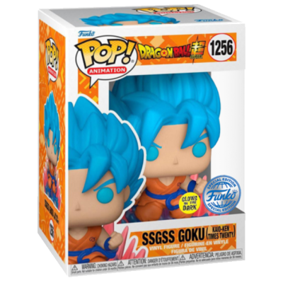 Funko POP! Animation "Dragon Ball Super": SSGSS Goku (Kaio-Ken Times Twenty) #1256 GITD (Exclusive)