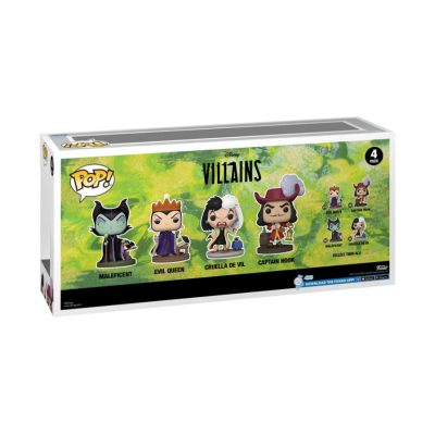 PRÉ-RESERVA - Funko Pop! Disney: 4-Pack Disney Villains (GITD)