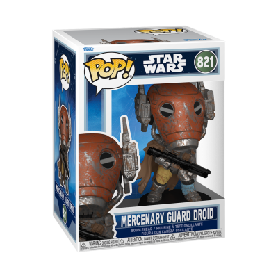 PRÉ-RESERVA - Funko POP!  "Star Wars: The Mandalorian and Grogu": Mercenary Guard Droid #821