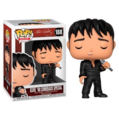 ESGOTADO - Funko POP! Rocks - Elvis Presley:  '68 Comeback Special