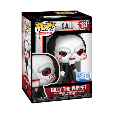 PRÉ-RESERVA - Funko POP! MOVIES "Saw": Billy The Puppet (with Glitter Shoes) #1823 (SPECIAL EDITION)