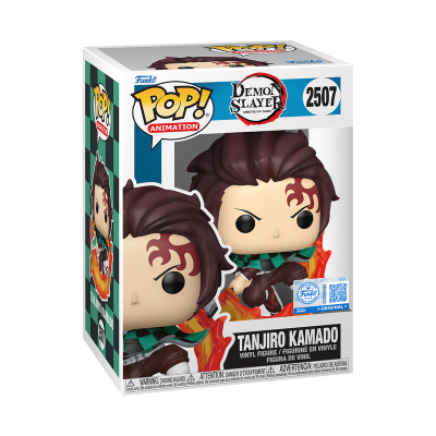 PRÉ-RESERVA - Funko POP! ANIMATION "Demon Slayer": Tanjiro Kamado with Flaming Sword #2507 (SPECIAL EDITION)