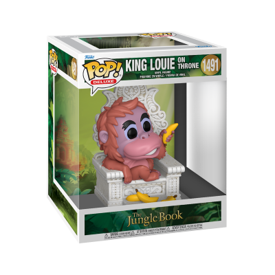 PRÉ-RESERVA - Funko POP!  DELUXE "The Jungle Book": King Louie on throne