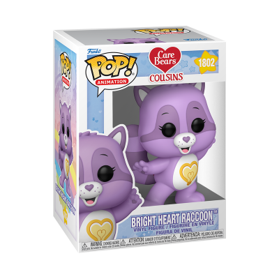 PRÉ-RESERVA - Funko Pop! Animation "Care Bears Cousins": Bright Heart Raccoon PRÉ-RESERVA - Funko Pop! Animation "Care Bears Cousins": Bright Heart Raccoon
