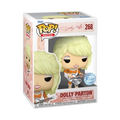 PRÉ-RESERVA - Funko POP! Rocks: Dolly Parton - Diamond Collection #268 (Exclusive)