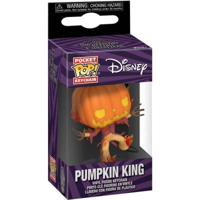 Porta-Chaves Funko Pocket POP! "The Nightmare Before Christmas": Pumpkin King Porta-Chaves Funko Pocket POP! "The Nightmare Before Christmas": Pumpkin King