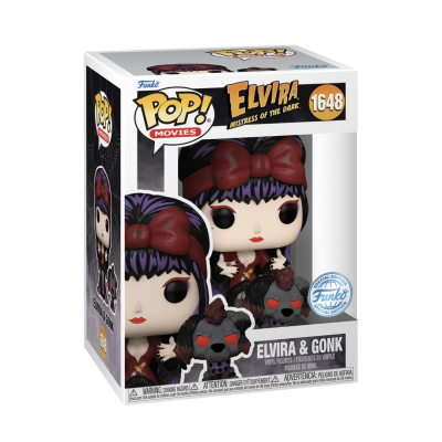 PRÉ-RESERVA - Funko POP! Movies "Elvira: Mistress of the Dark": Elvira & Gonk (SPECIAL EDITION)