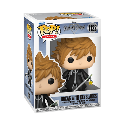 PRÉ-RESERVA - Funko POP! Games "Kingdom Hearts":  Roxas with Keyblades
