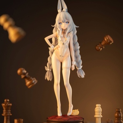 DISPONÍVEL POR ENCOMENDA -  Estatueta "Azur Lane": Le Malin Listless Lapin 29 cm