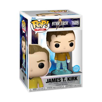 PRÉ-RESERVA - Funko POP!  PLUS "Star Trek": James T. Kirk (Transporter) (Glitter) PRÉ-RESERVA - Funko POP!  PLUS "Star Trek": James T. Kirk (Transporter) (Glitter)