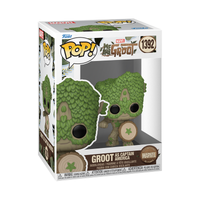 Funko Pop! Marvel Studios "We Are Groot": Groot as Captain America