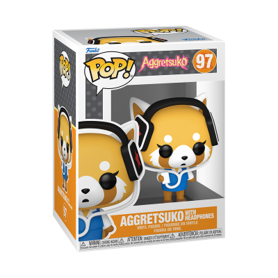 PRÉ-RESERVA - Funko POP!  "Aggretsuko": Aggretsuko With Headphones