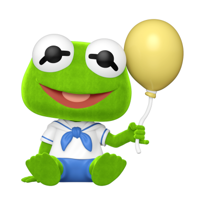 PRÉ-RESERVA - Funko POP! "Muppets Babies": Baby Kermit (FLOCKED) #1696 (SPECIAL EDITION)