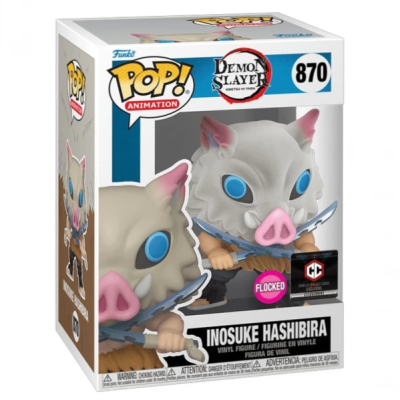 Funko POP! Animation "Demon Slayer": Inosuke Hashibira (Flocked) #875 (Chalice Collectibles)