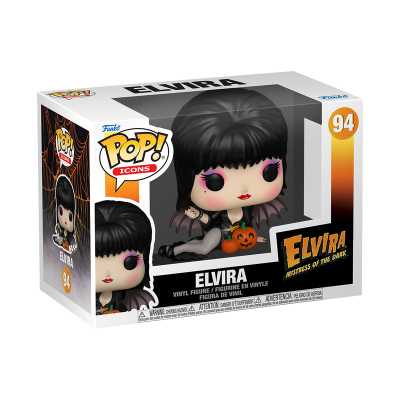 PRÉ-RESERVA - Funko POP! ICONS "Elvira®: Mistress of the Dark": Elvira with Pumpkins