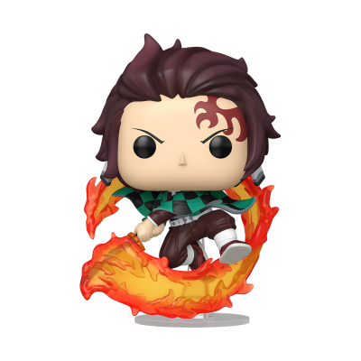 PRÉ-RESERVA - Funko POP! ANIMATION "Demon Slayer": Tanjiro Kamado with Flaming Sword #2507 (SPECIAL EDITION)