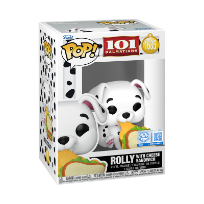 Funko Pop! DISNEY "101 Dalmatians": Rolly with Cheese Sandwich #1685 (SPECIAL EDITION)