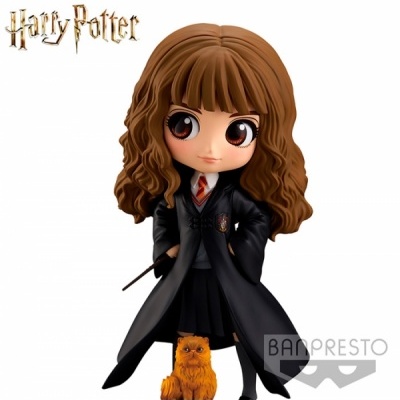 Qposket Hermione Granger com o Crookshanks 14cm de Banpresto Qposket Hermione Granger com o Crookshanks 14cm de Banpresto