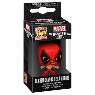 Porta-Chaves Funko POP! Marvel Lucha Libre: Captain Marvel, El Chimichanga de La Muerte