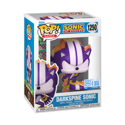 PRÉ-RESERVA - Funko POP!  GAMES "Sonic The Hedgehog": Darkspine Sonic #1250 (SPECIAL EDITION)
