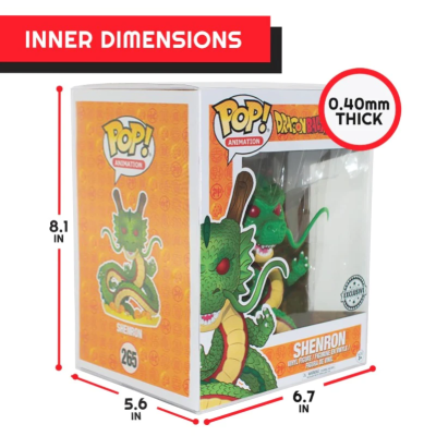 EVORETRO - Premium Pop! Plastic Protector para pops de 6" (Pack de 10 unidades)