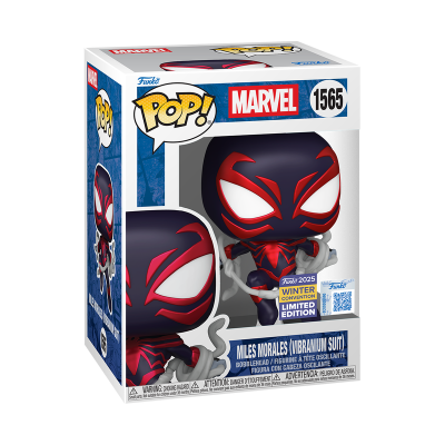 Funko Pop "Marvel": Miles Morales (Vibranium Suit) #1565 (2025 Winter Convention -Special Edition) Funko Pop "Marvel": Miles Morales (Vibranium Suit) #1565 (2025 Winter Convention -Special Edition)
