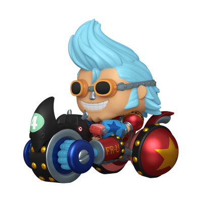 Funko POP!  RIDES DELUXE "One Piece": Franky with Black Rhino FR-U 4 #144 (SPECIAL EDITION)