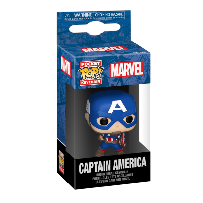 PRÉ-RESERVA - Funko Pocket Pop! Keychains "Marvel New Classics": Captain America PRÉ-RESERVA - Funko Pocket Pop! Keychains "Marvel New Classics": Captain America