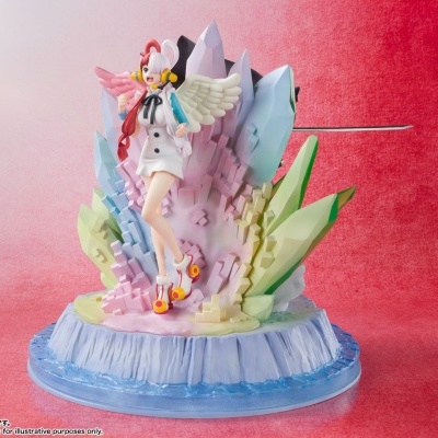 PRÉ-RESERVA - Estatueta "One Piece"  Film: Red Figuarts ZERO (Extra Battle) Shanks & Uta (24 cm)