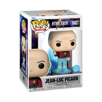 PRÉ-RESERVA - Funko POP!  PLUS "Star Trek": Jean-Luc Picard (Transporter) (Glitter) PRÉ-RESERVA - Funko POP!  PLUS "Star Trek": Jean-Luc Picard (Transporter) (Glitter)