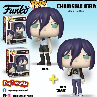 PRÉ-RESERVA - Funko POP! ANIMATION  "Chainsaw Man – The Movie": BUNDLE Reze #2348 + CHASE