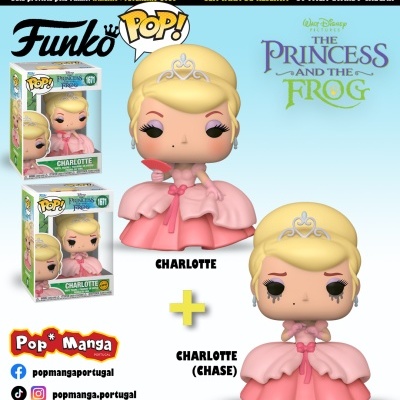 PRÉ-RESERVA - Funko POP! DISNEY "The Princess and the Frog": BUNDLE Charlotte + CHASE