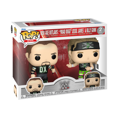 PRÉ-RESERVA - Funko Pop! "WWE" New Age Outlaws: "Road Dogg" Jesse James & Billy Gunn (2-Pack)