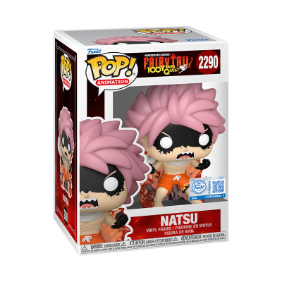 Funko POP! ANIMATION "Fairy Tail: 100 Years Quest": Natsu (Fired-Up) #2290 (SPECIAL EDITION)