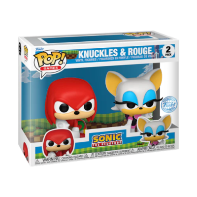 Pop! Games "Sonic the Hedgehog": Knuckles & Rouge 2-Pack (Exclusive)