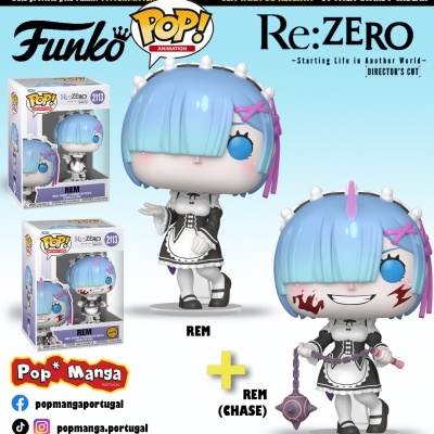 PRÉ-RESERVA - Funko POP! ANIMATION "Re:ZERO – Starting Life in Another World": BUNDLE Rem + CHASE