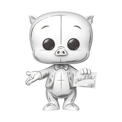PRÉ-RESERVA - Funko POP! ANIMATION "Looney Tunes": Porky Pig (Sketched Deco) #2012