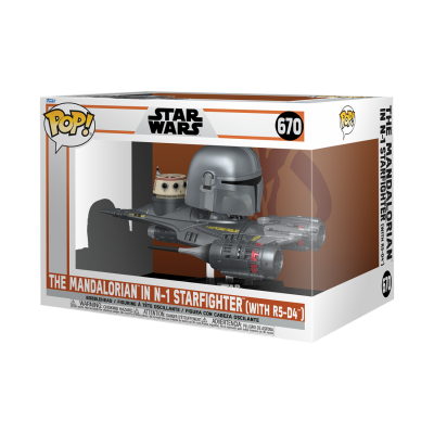 Funko POP! Ride "Star Wars Mandalorian 9": The Mandalorian & N-1 Starfighter (With R5-D4) #670