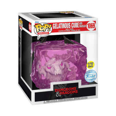 Funko POP!  DELUXE "Dungeons & Dragons": Gelatinous Cube with Dracolich (GITD) #1069 (SPECIAL EDITION)