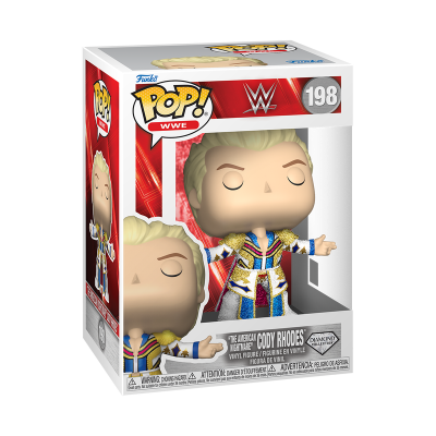 PRÉ-RESERVA - Funko Pop! "WWE": “The American Nightmare” Cody Rhodes #198 (DIAMOND)