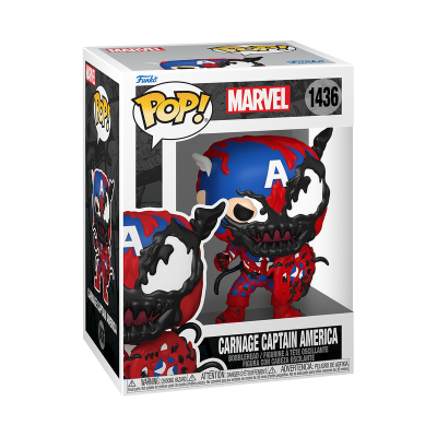 PRÉ-RESERVA Funko POP! Marvel: Carnage Captain America PRÉ-RESERVA Funko POP! Marvel: Carnage Captain America