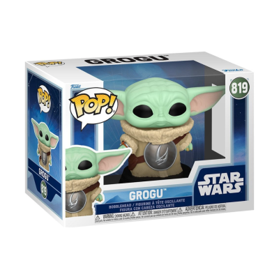 PRÉ-RESERVA - Funko POP!  "Star Wars: The Mandalorian and Grogu": Grogu in Pram #823