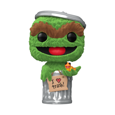 PRÉ-RESERVA - Funko POP! TELEVISION "Sesame Street": Oscar the Grouch (Flocked) #1793 (SPECIAL EDITION)